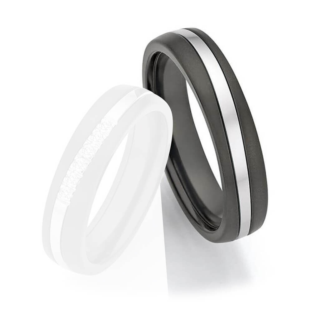 Herrenring Surfing Colors Zirkonium & Weißgold 585 1420020