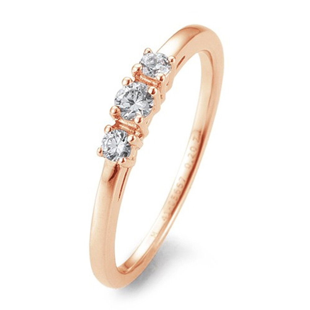 Verlobungsring Rotgold 3 Brillanten 41/05667