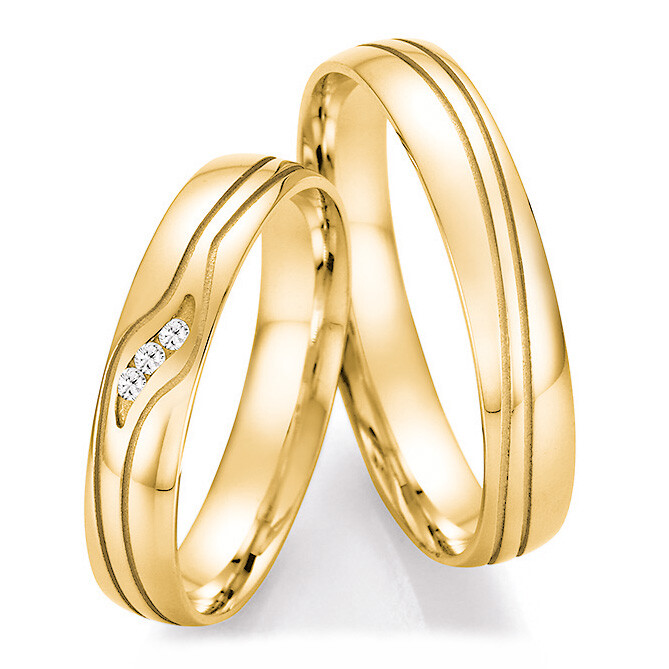 Trauringe Gelbgold Brillant CR 66/41150 & 66/41160