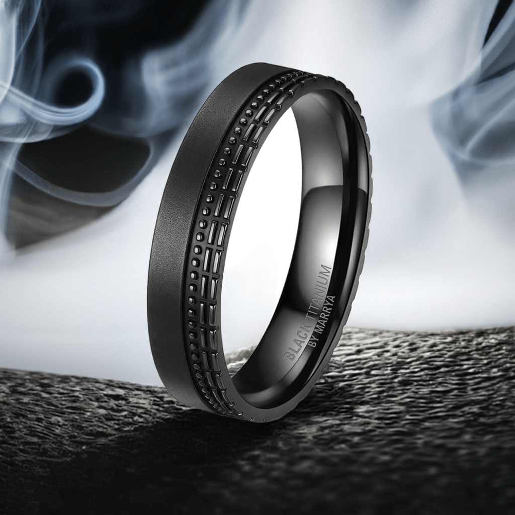 Herrenring Black Titanium BT10