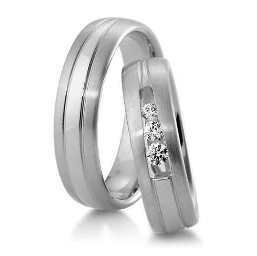 Trauringe Weißgold Inspiration BR 48/04113 & 48/04114