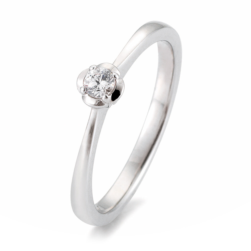 Verlobungsring Rose BR106-9 Weißgold Brillant