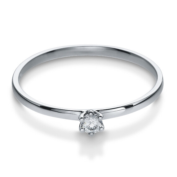 Solitärring Silber mit Zirkonia 41/05284