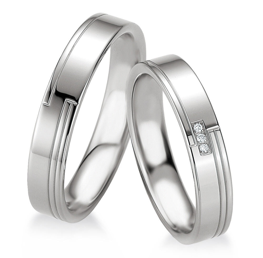 Trauringe Partnerringe 48/08067 & 48/08068 aus Silber 925