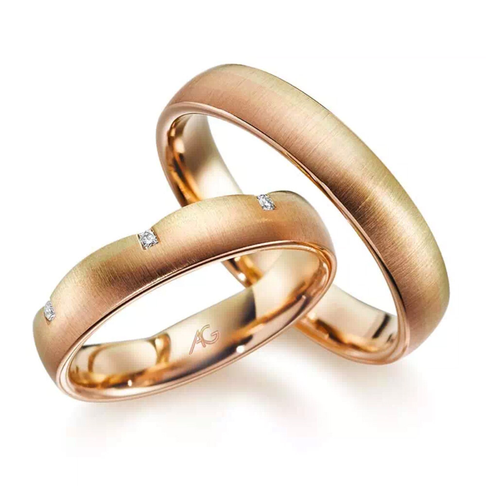 Trauringe Morgenröte 4/28687/4.3 & 28687/4.5