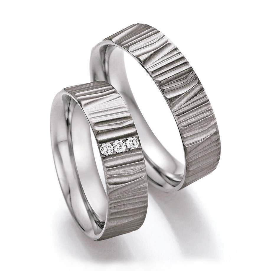 Trauringe aus Titan 77/21010-060 & 77/21020-060