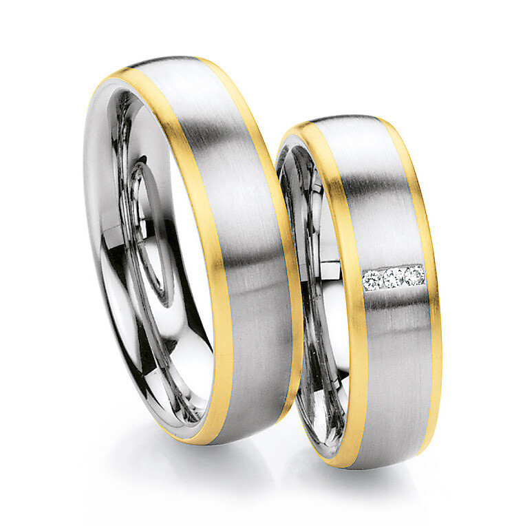 Trauringe Bicolor Gelbgold & Palladium - TRS88RU013010GPd