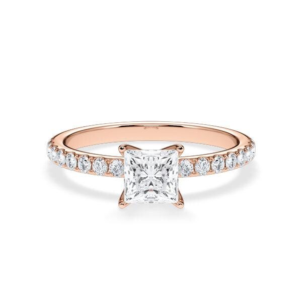 Hollywood Ring Classic Princess Rotgold RU-1885