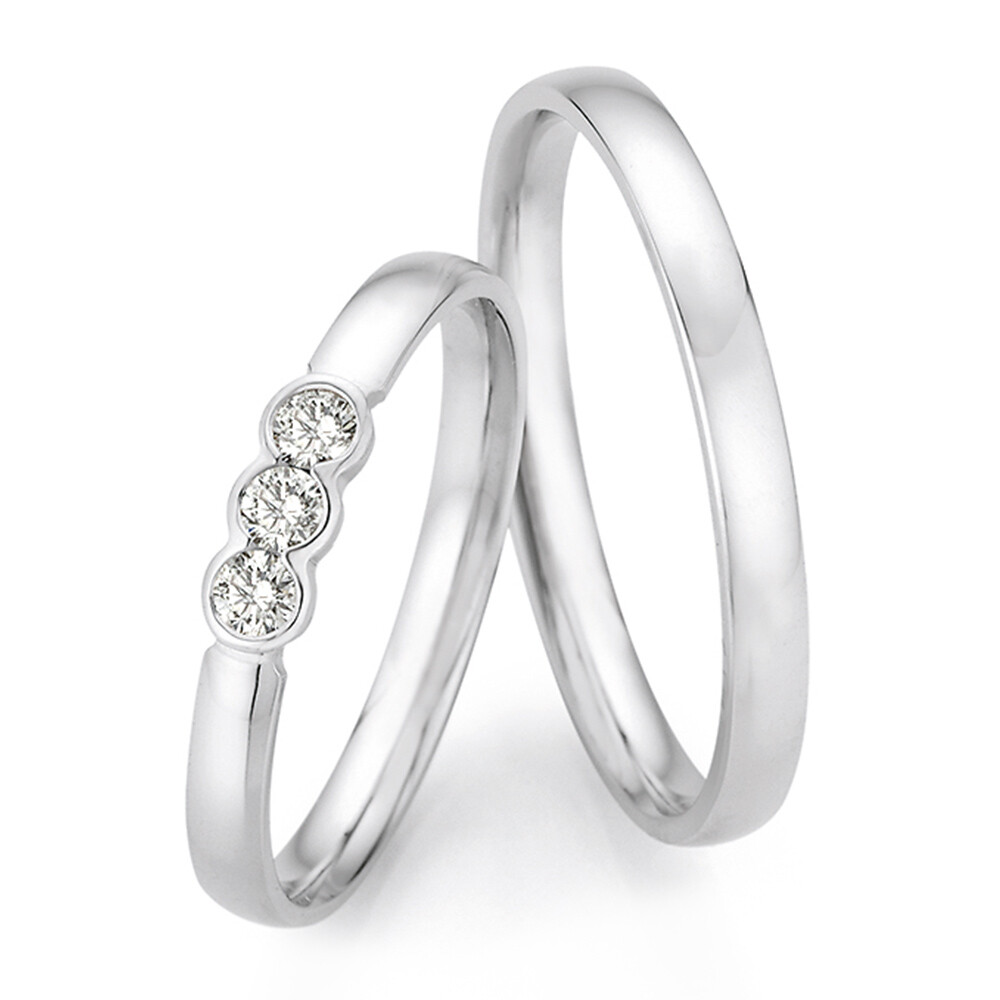 Eheringe Trilogy Diamond Weißgold Brillant 66/72090 & 66/72100