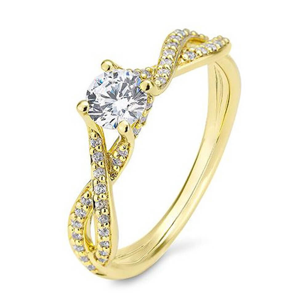 Verlobungsring Gelbgold Lab Grown BR4106275