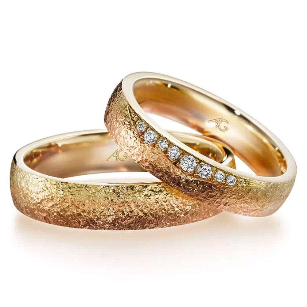 Trauringe Morgenröte 4/28689/4.5 & 28689/5