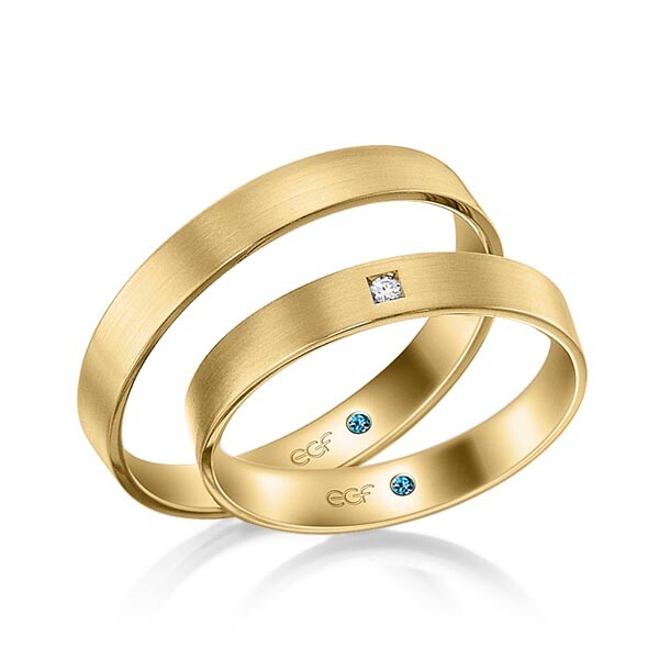 Trauringe Gelbgold Brillant F-4012-5