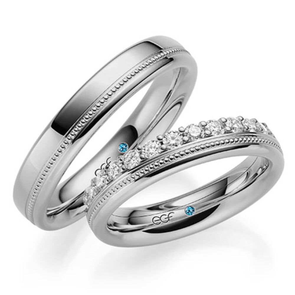 Trauringe Platin Brillant 0,520 ct.