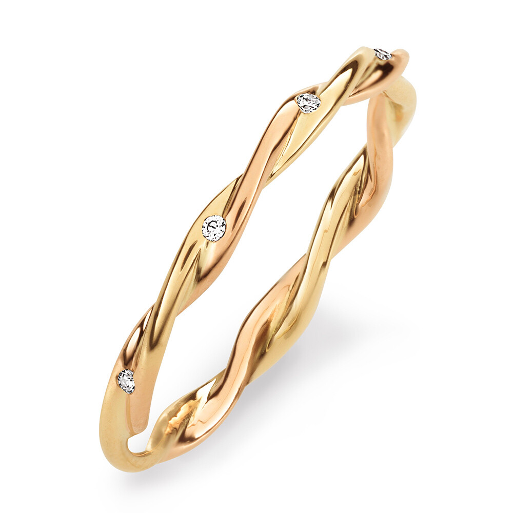 Kordelring gedreht Rot-/Gelbgold MK70703