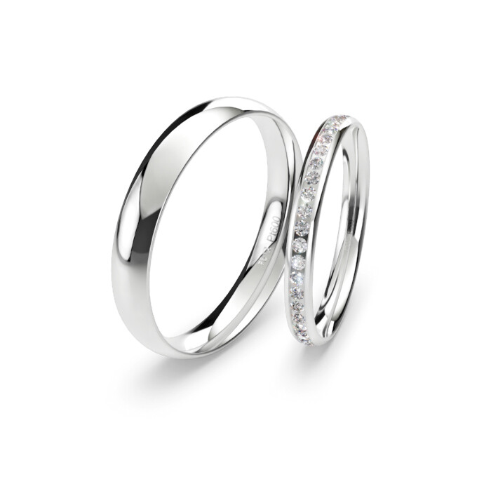 Trauringe Lounge Platin 48/05173 & 48/05174