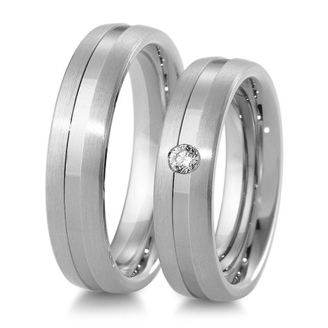Eheringe Trauringe Weißgold 48/04153 & 48/04154