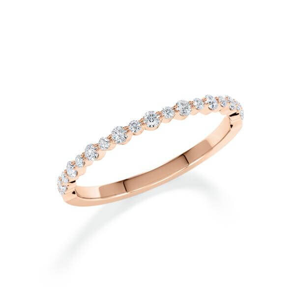 Memoire-Ring Rotgold 333 Diamant zus. 0,169  ct. tw, si RU-1799