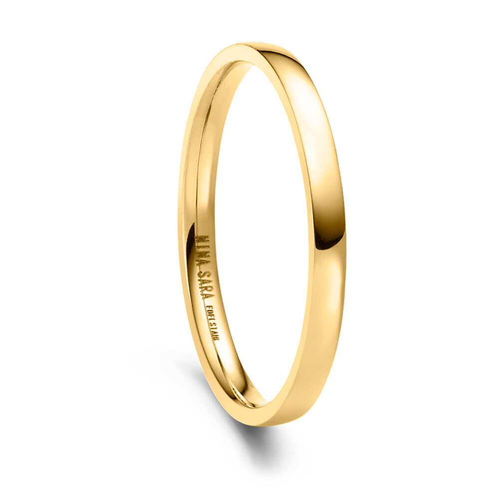 Vorsteckring Edelstahl gelb NS-02 Kombinationsring Beisteckring