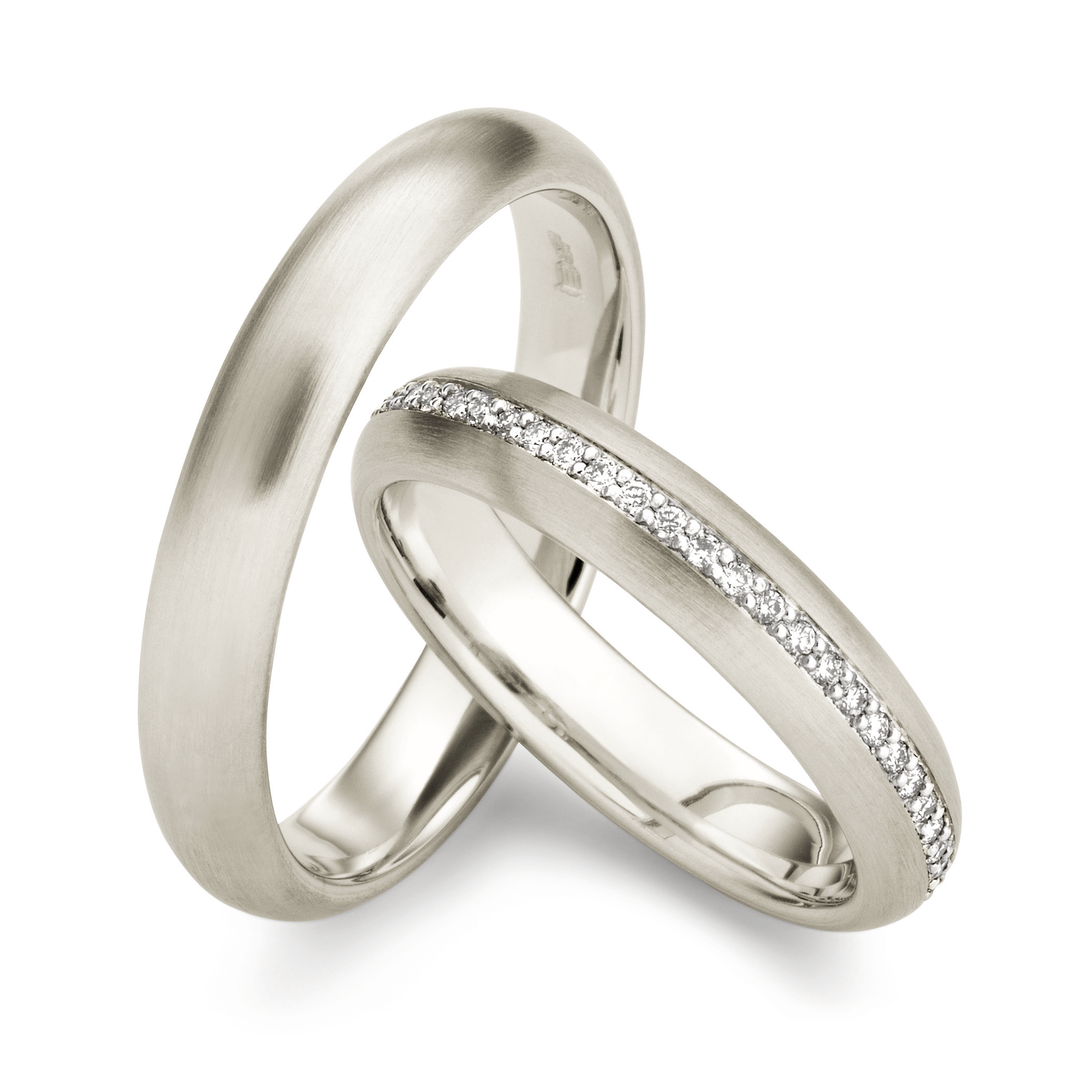 Trauringe Platin Brillant 30226