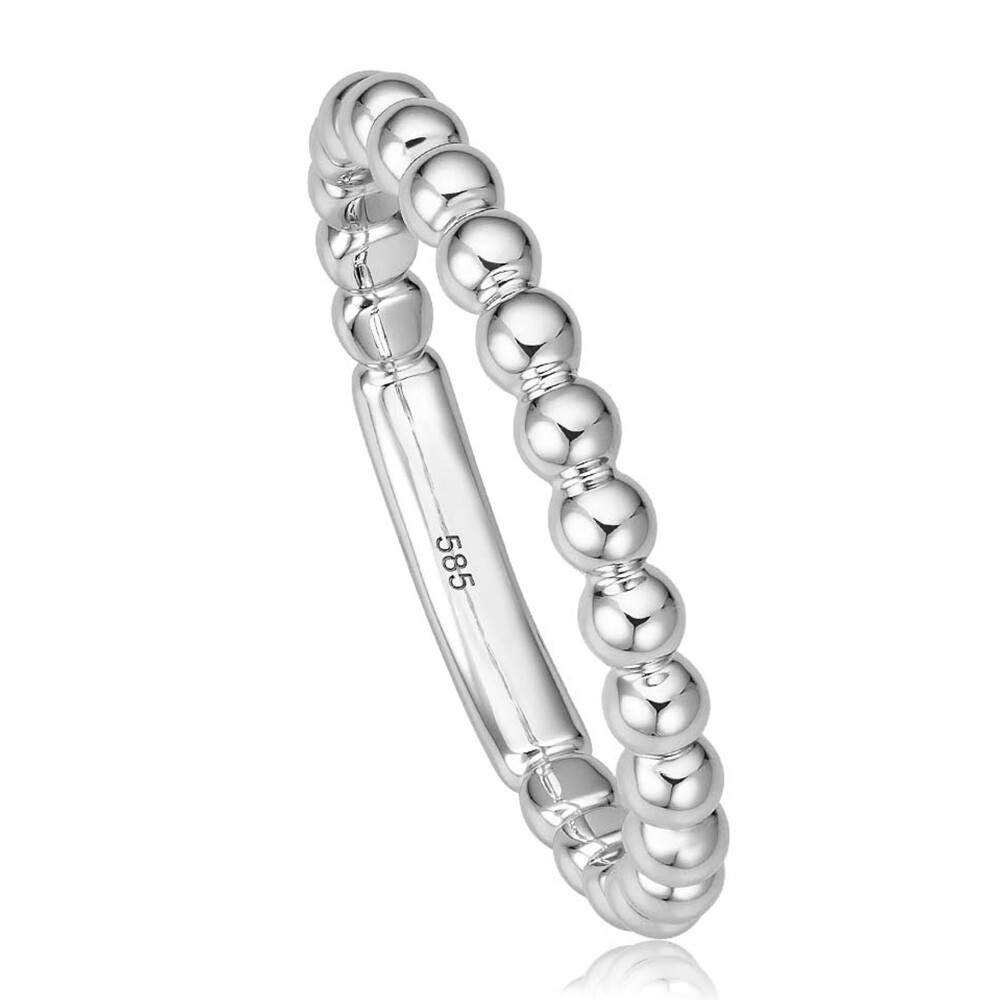 Kugelring Bella V Weißgold