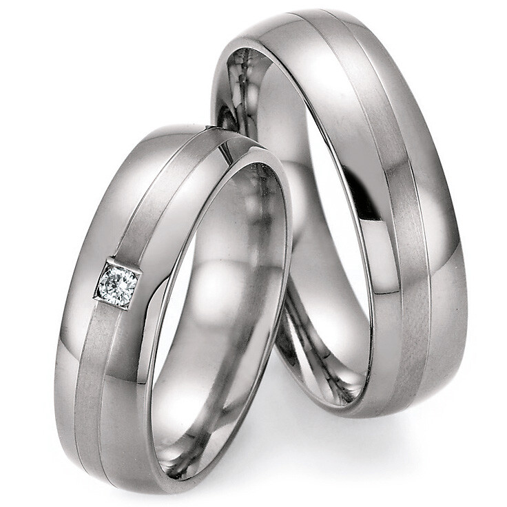 Trauringe 77/20110-060 & 77/20120-060 aus Titan