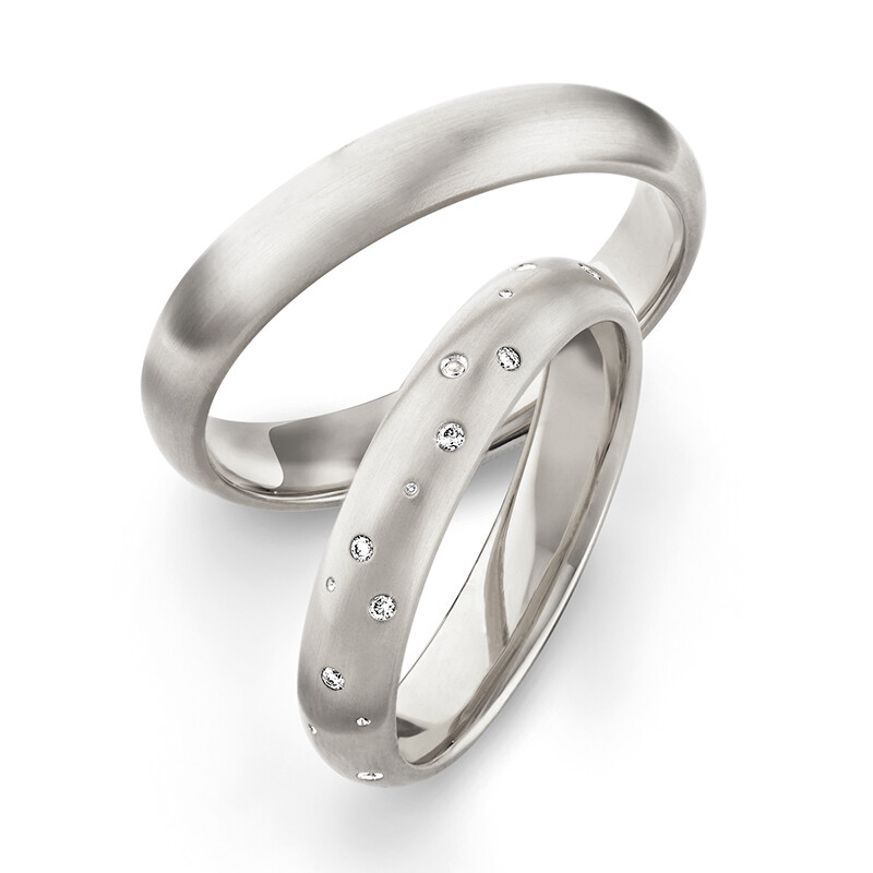 Trauringe Silber 925 Brillant 70255