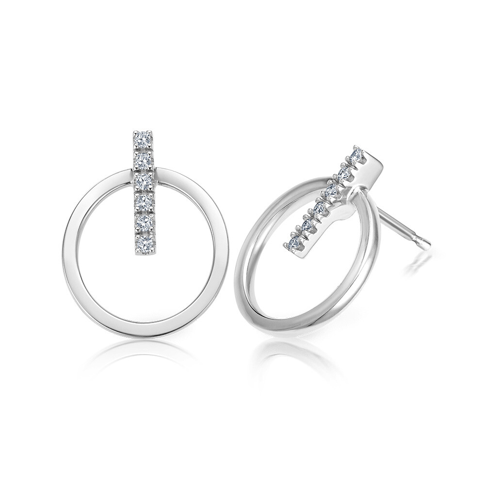 Ohrstecker Fanatsie aus Weißgold Brillant EH005663