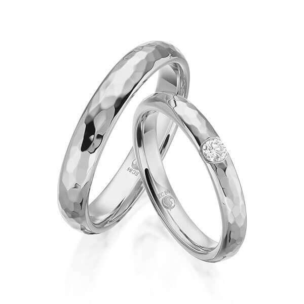 Trauringe Hammerschlag Graugold dunkel RU-1617