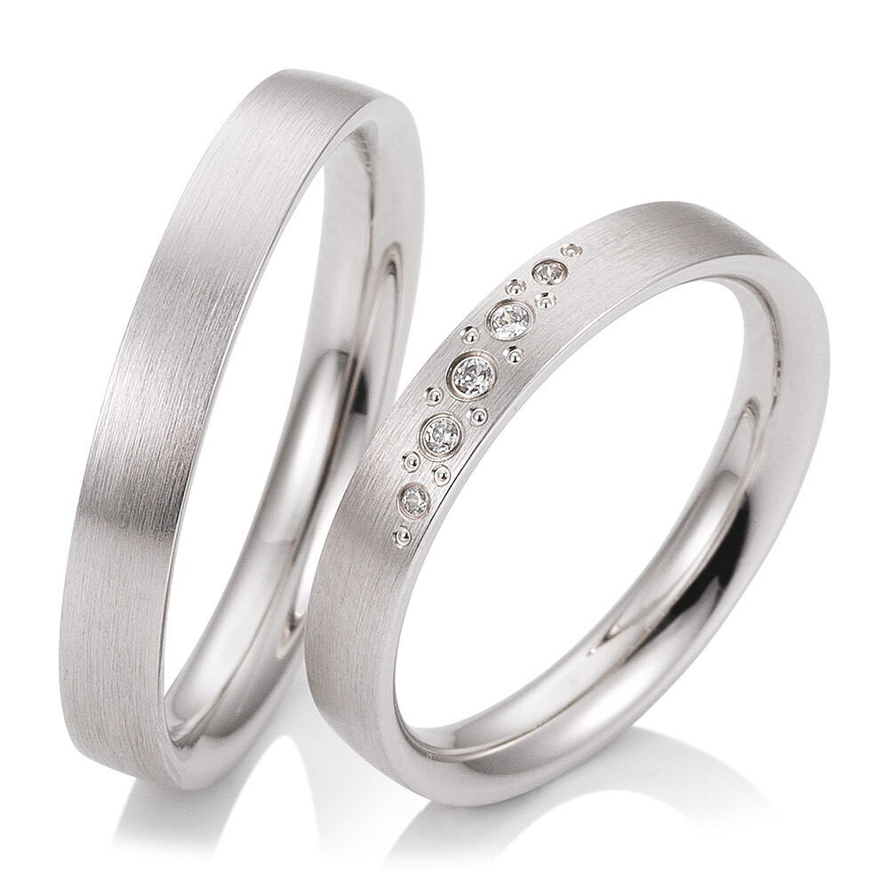 Trauringe Weißgold 49/81717 & 49/81718