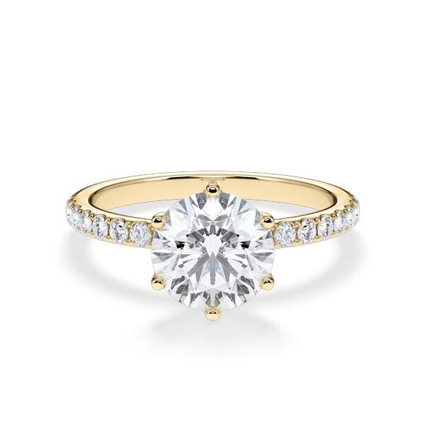 Hollywood Ring Classic Brillant Gelbgold RU-1888