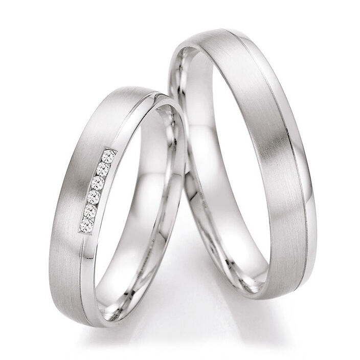 Trauringe Platin Brillant CR 66/41050 & 66/41060
