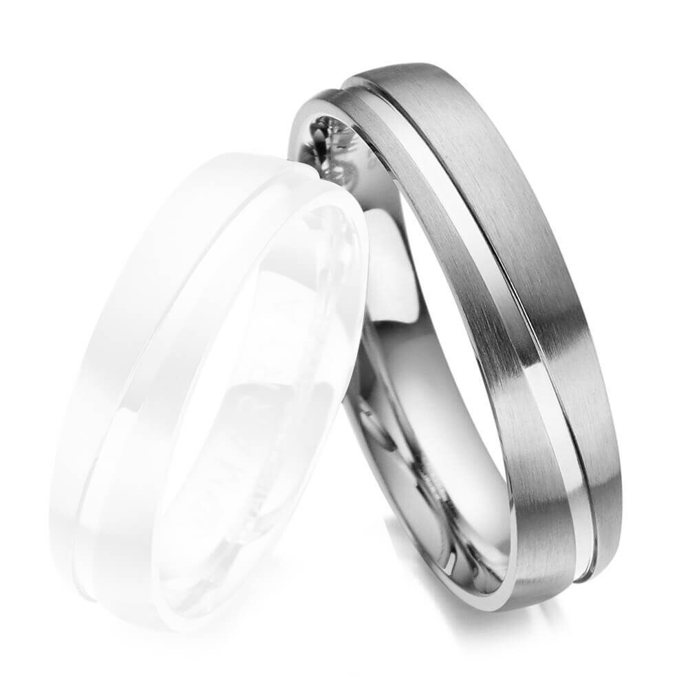 Herrenring Edelstahl Fuge Marrya ES-20