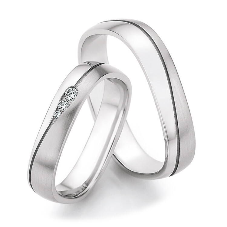 Eheringe Platin Honeymoon 51/30090 & 51/30100