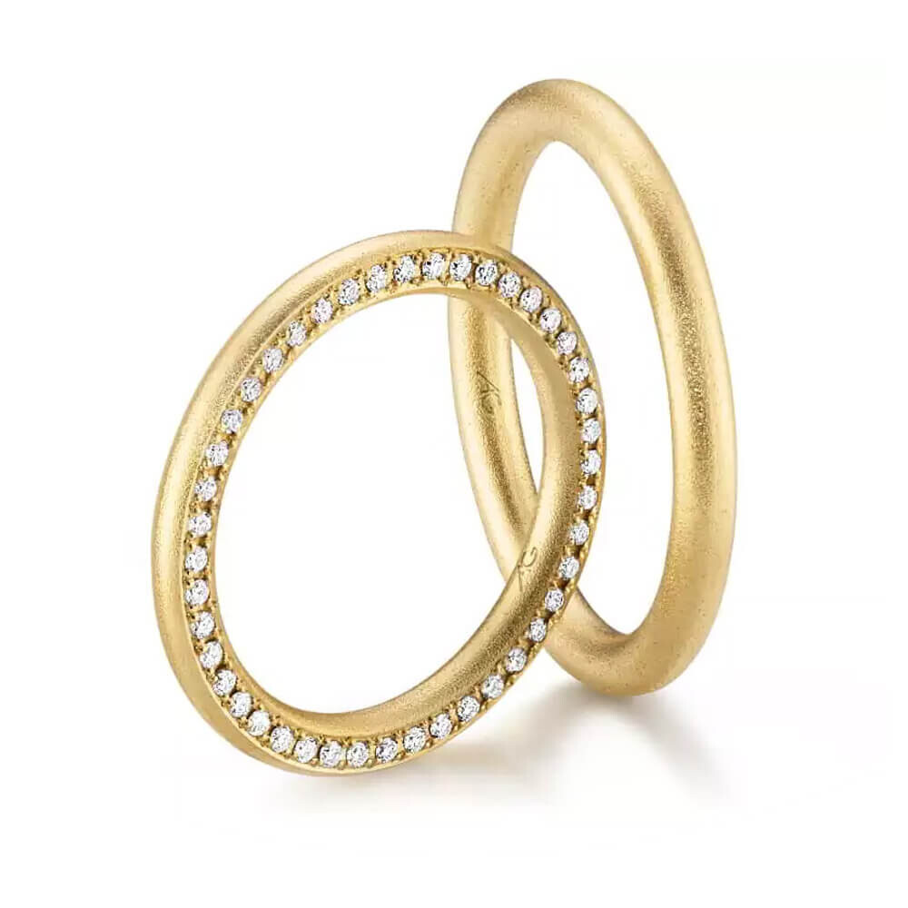 Trauringe Gelbgold Brillant 0,220 ct.