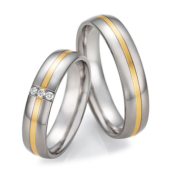 Eheringe Trauringe Titan Gelbgold 78/10070 & 78/10080