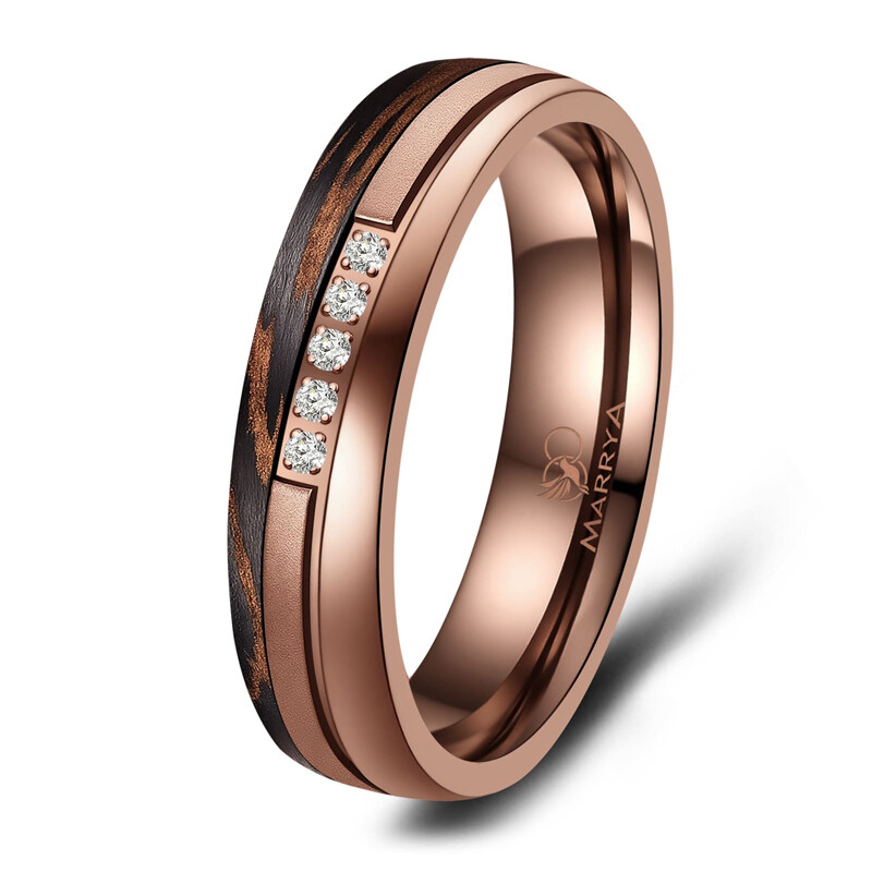 Damenring Carbon Bronce Design CB-01