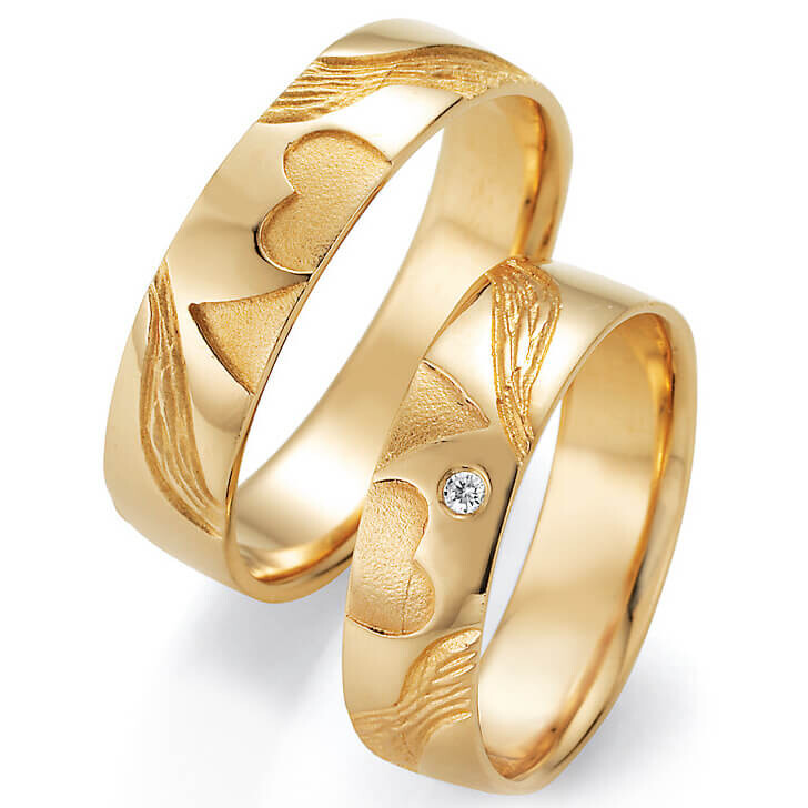 Signs of Love - Doppelherz / Double Heart - Gelbgold