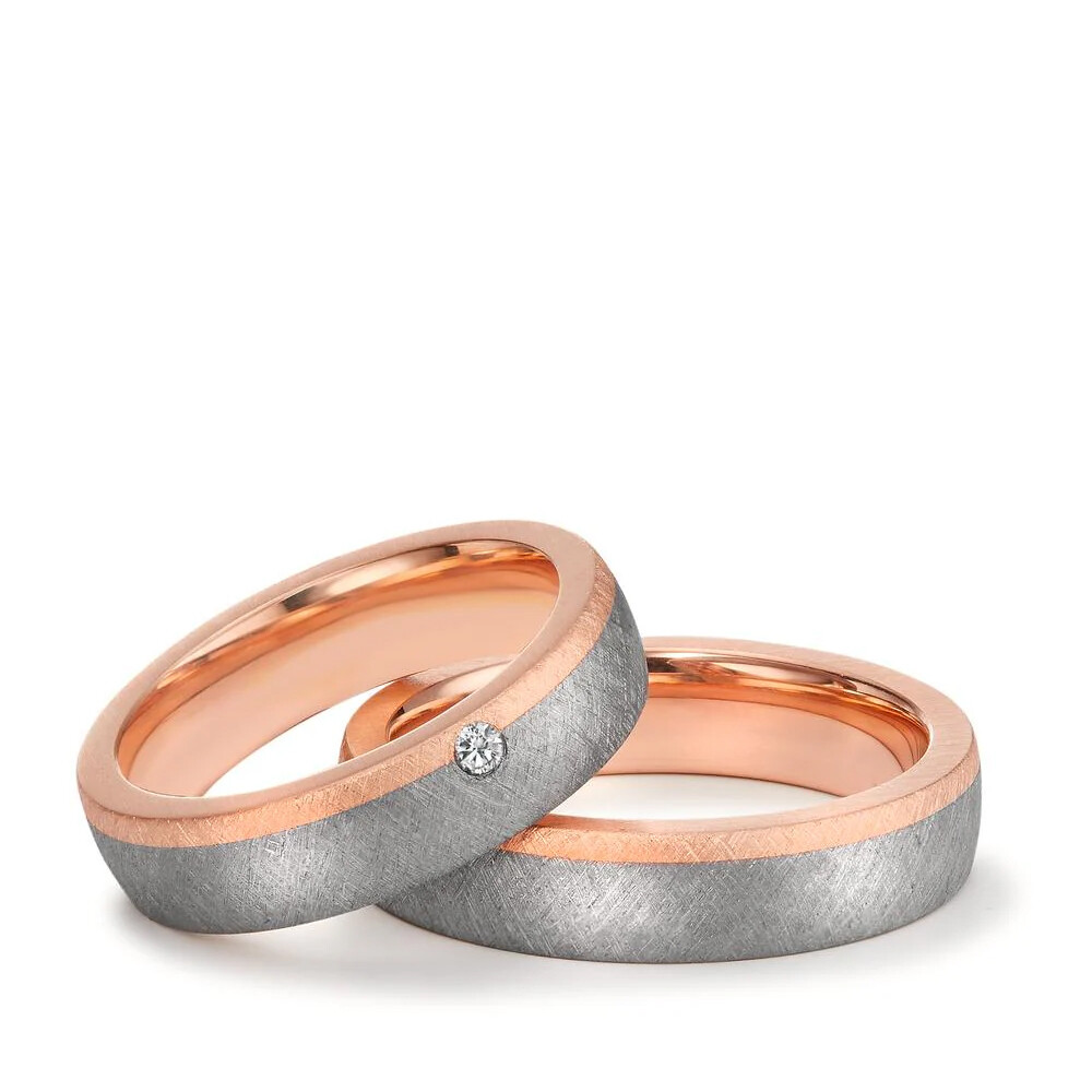 Eheringe aus Tantal & Roségold 585 TNO59641