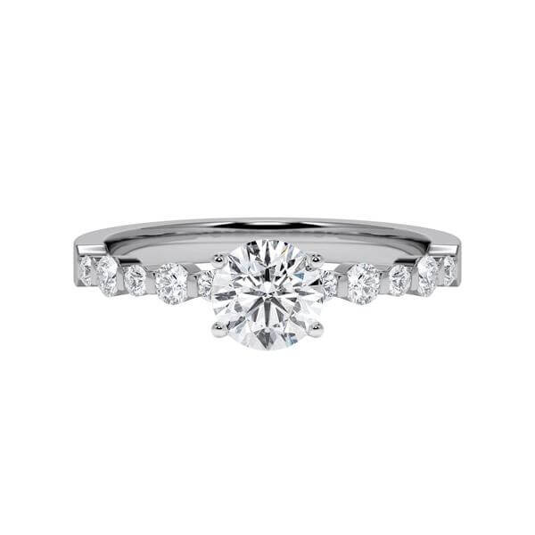Diamantring Graugold 585 & Weißgold 585 Brillant zus. 0,980ct. RU-1793
