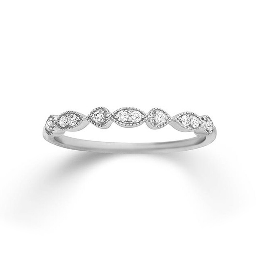 Ring Weißgold Diamant Brillant Vintage Boho