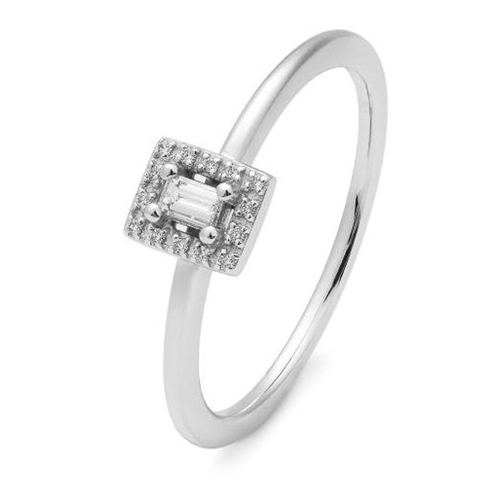 Ring Weißgold Baguette Brillant 0,146 ct.