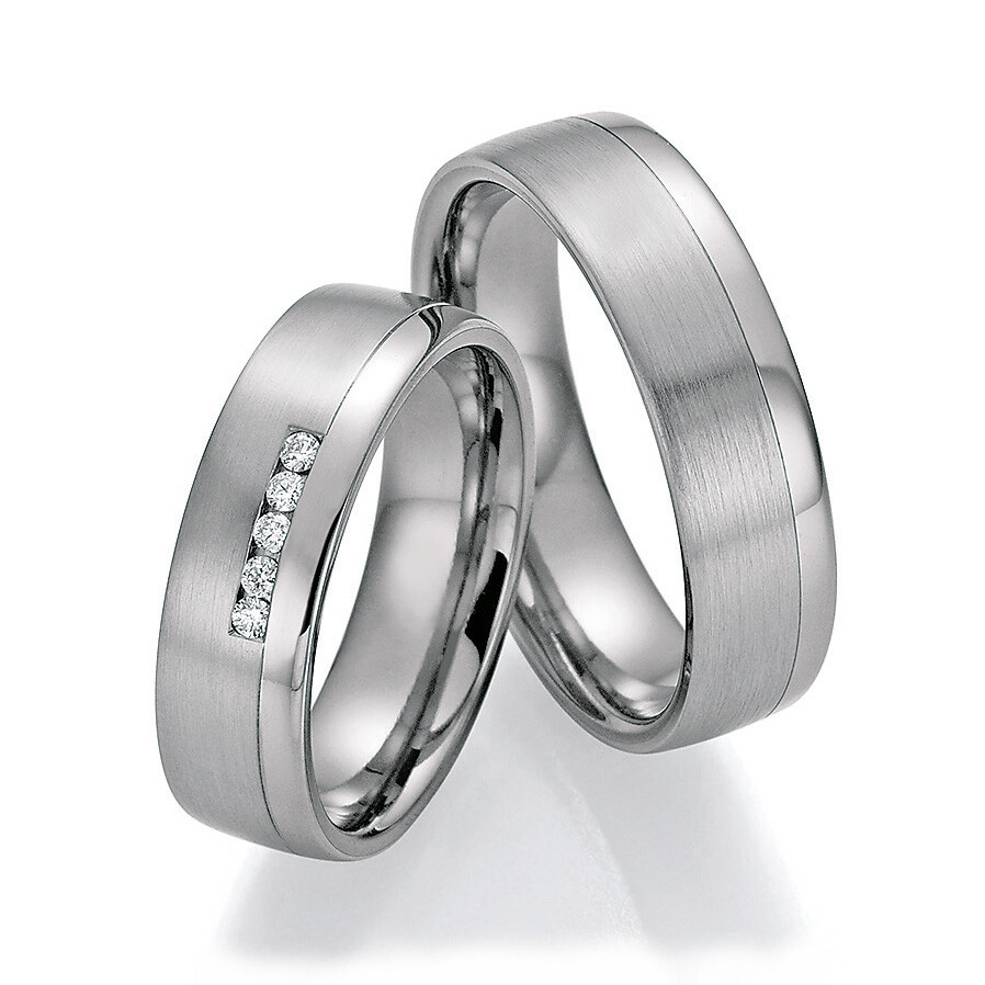 Trauringe Platin 600 & Titan 86/10050