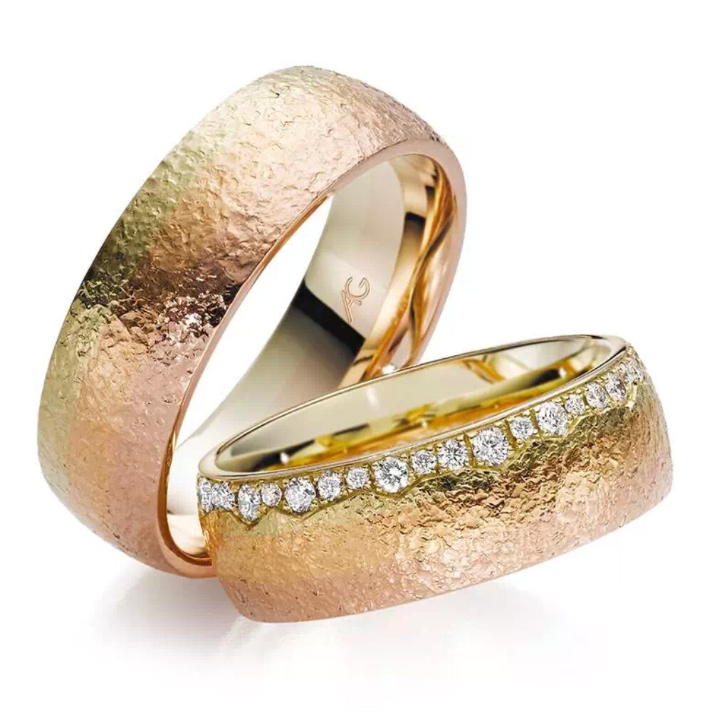 Trauringe Morgenröte 4/28606/7 & 28606/7