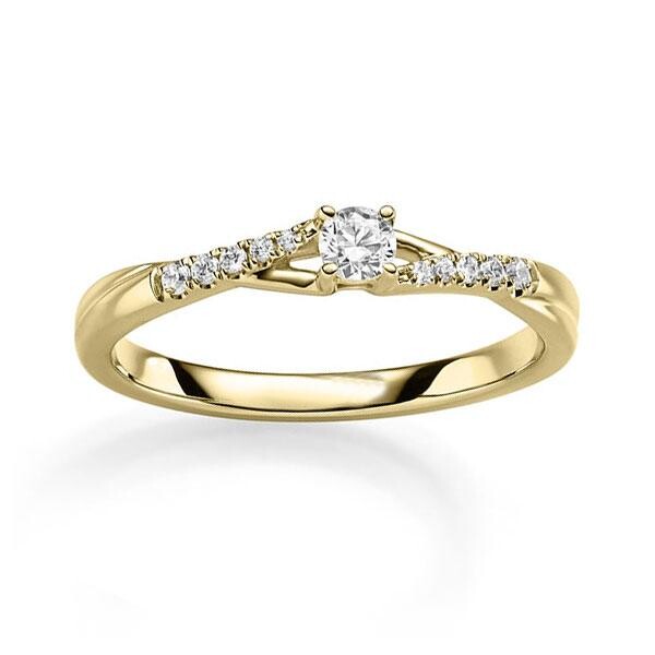 Verlobungsring Gelbgold Brillant RU-1831