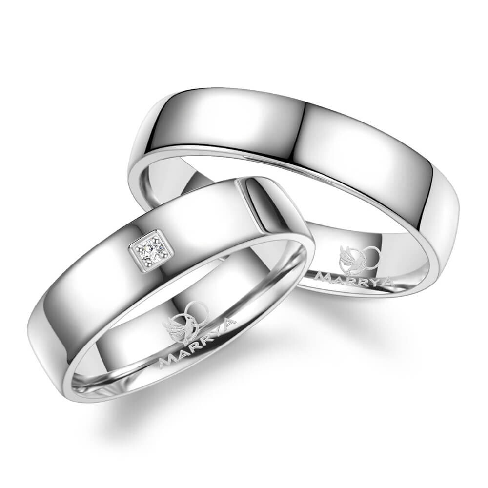 Trauringe Partnerringe Silber 925 Zirkonia SI01
