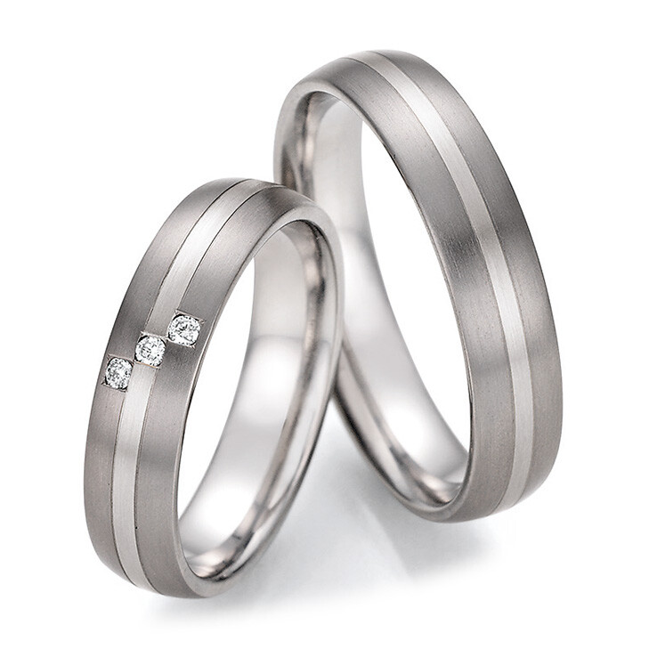 Eheringe Trauringe Titan Weißgold 585 78/10150 & 78/10160