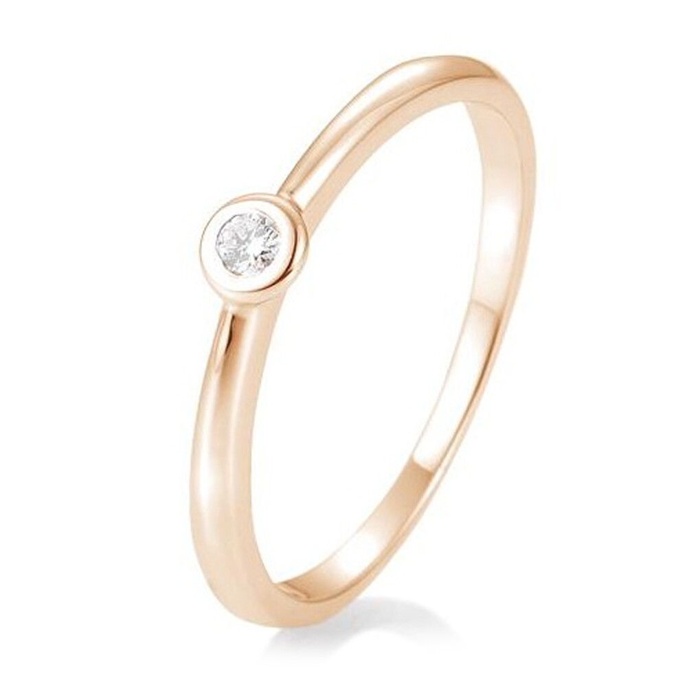 Verlobungsring Zarge BR110 Rotgold Brillant