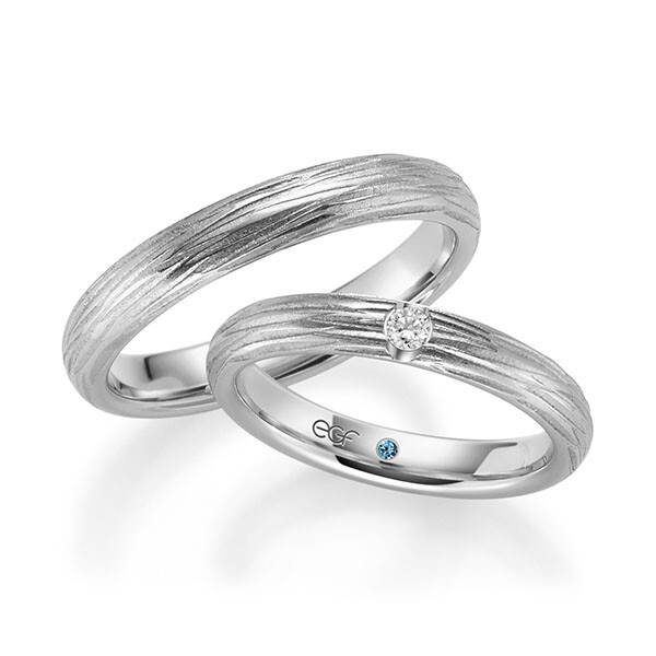 Trauringe Platin Reflex Brillant F-1378-5