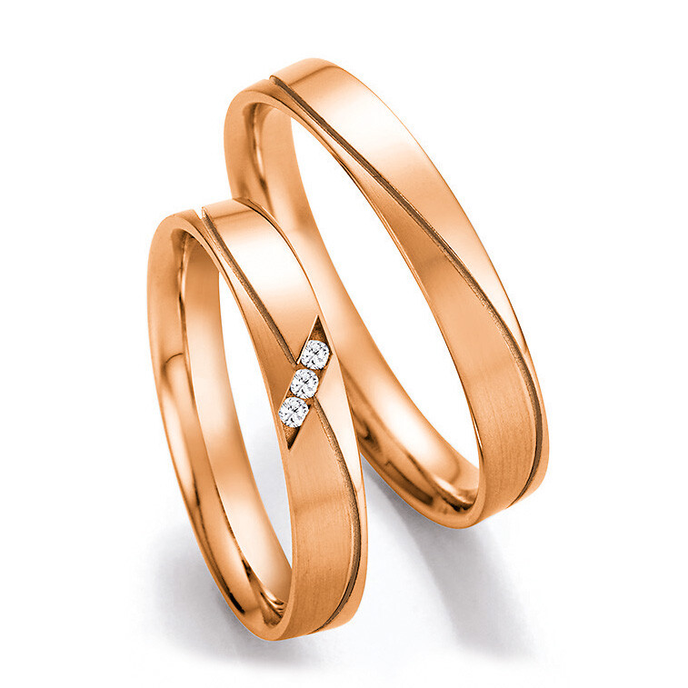 Trauringe Rotgold Brillant TRS66RU41010R