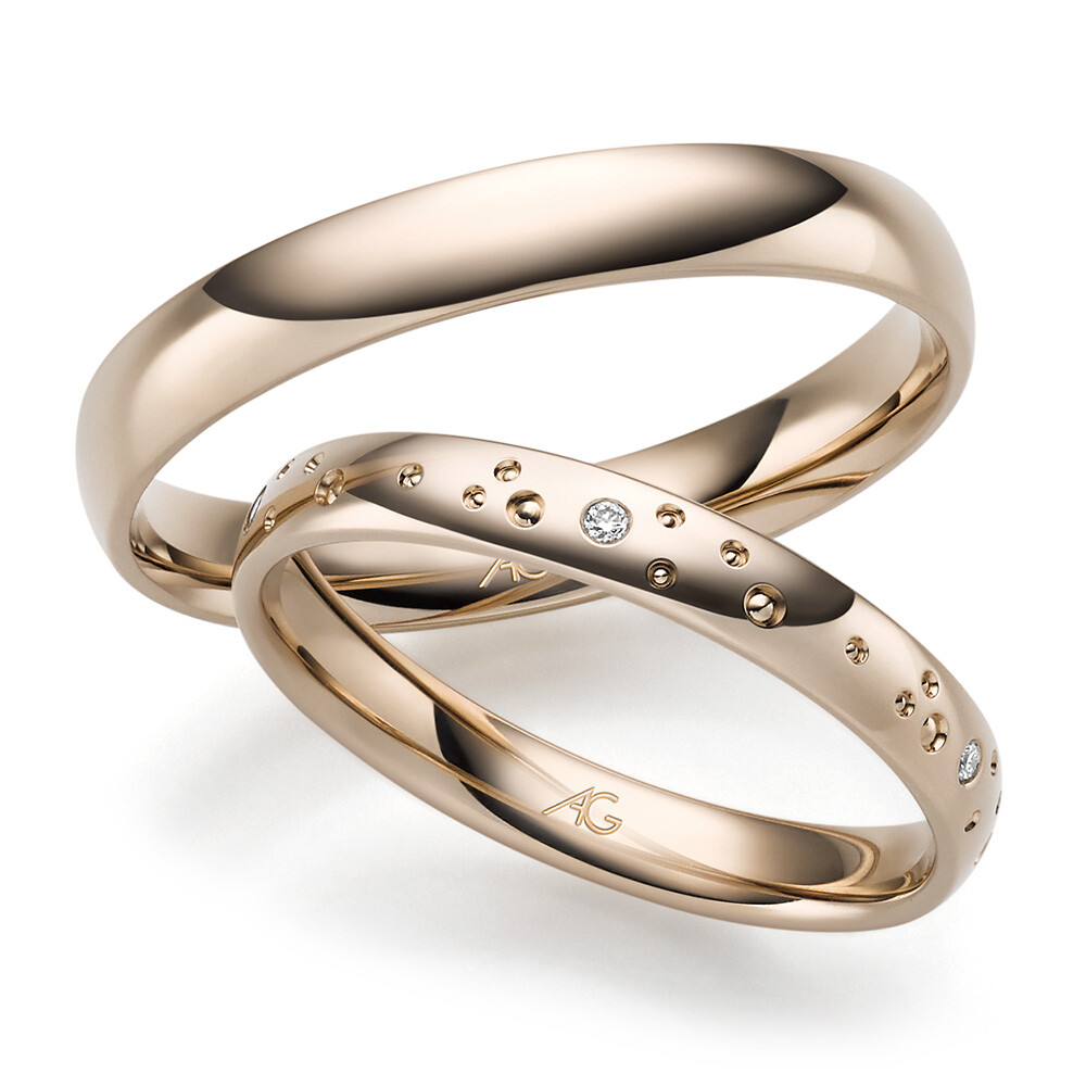 Trauringe Haselnussgold 4/31312/3 & 31312/3.5